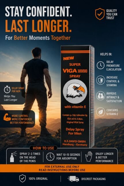 Super VIGA 300000 Delay Spray for Men | Long Lasting Performance Spray